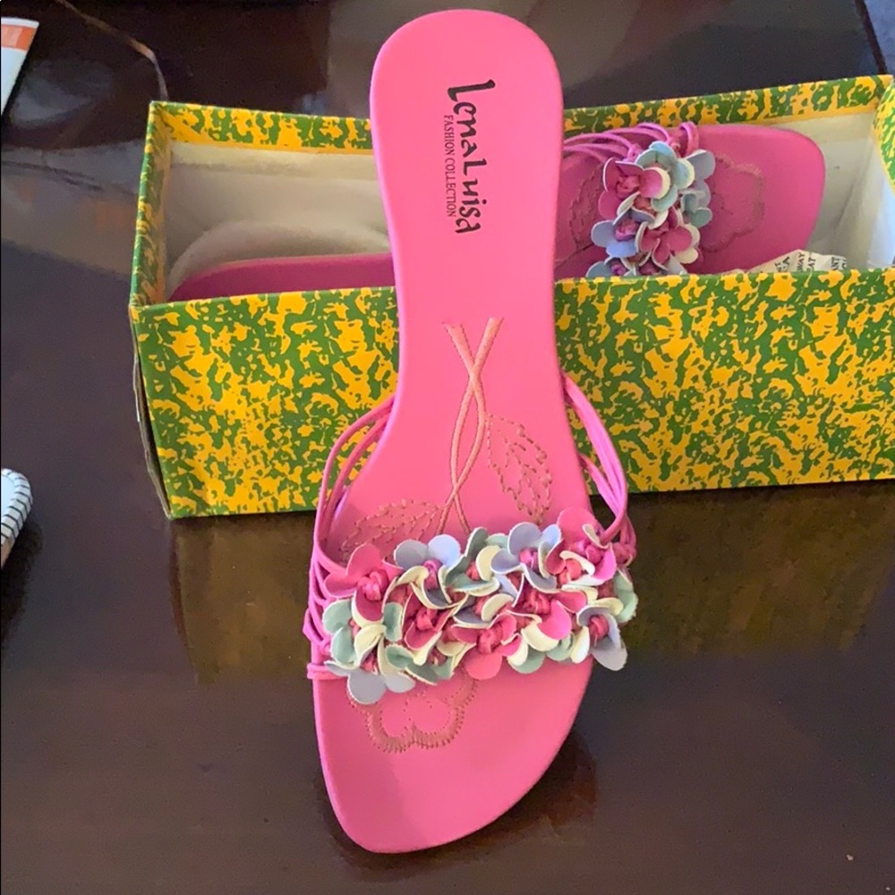 Pink sandals